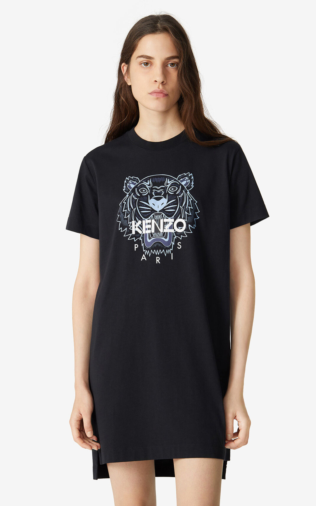 Kenzo Tiger T shirt Kjole Dame - Sort DK-308738